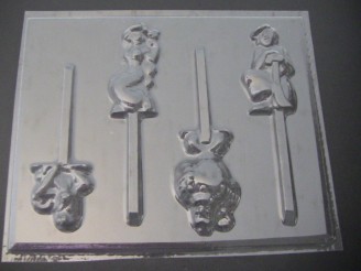 310sp A Lad, Jazzy Chocolate Candy Lollipop Mold